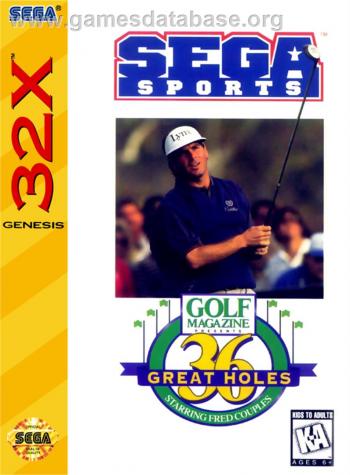 Cover 36 Great Holes Starring Fred Couples for Sega 32X